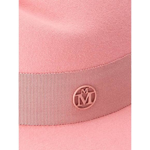 Maison Michel Virginie Virginie Felt Wool Hat in Floral Pink S - Picture 2 of 2